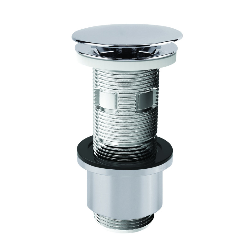 Bonde universelle digiclic ou fixe,H.100mm,clapet laiton chromé,corps ABS chromé, réf. 12490000000