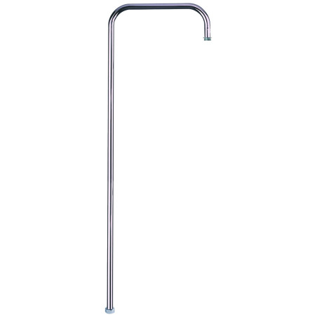 Crosse tube laiton chromé, Ø20mm, H. 1100mm, spécial collectivités
