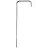 Crosse tube laiton chromé, Ø20mm, H. 1100mm, spécial collectivités