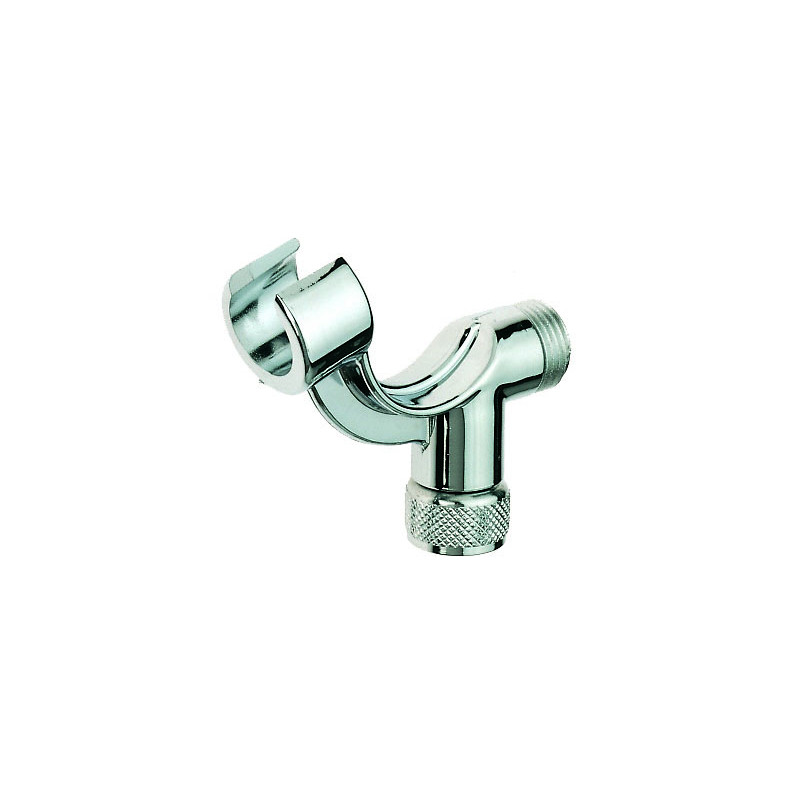 Support téléphone ABS chromé pour douchette, à fixer sur robinetterie 1/2"