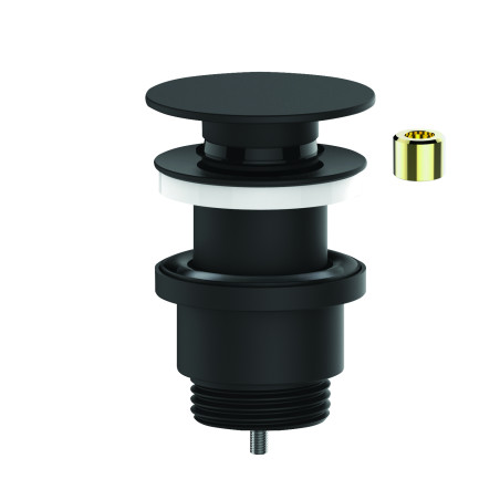 Bonde universelle lavabo digiclic ou fixe, laiton mat, serrage