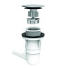 Vidage bain PÉDICLIC,enjoliveur/clapet ABS chromé,filtre,corps 100% PCR,vidange