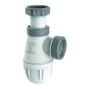Siphon lavabo NF CONNECTIC bi-matière joints intégrés, sortie, corps 100% PCR