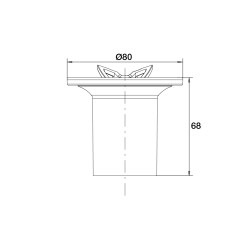Tube garde d'eau Ø 90 mm, pour bonde Valentin