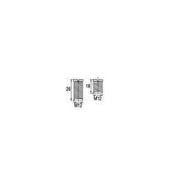 Lot de 2 vis centrales métal M12 pour bondes auto évier réf. 4365/4366/4367/4390