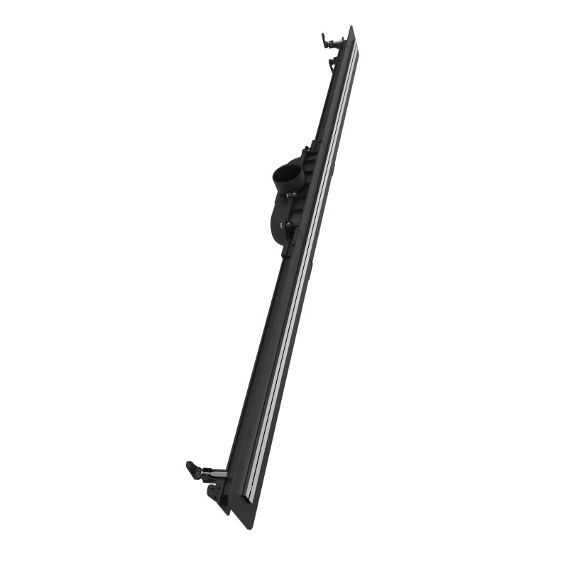 Caniveau de douche PANAMA extra-plat, H. 66mm, réglable 400-1200, sortie Ø50mm