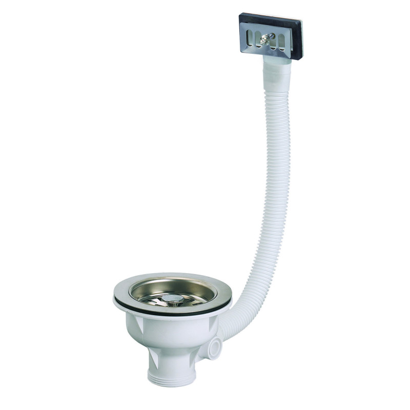 Ø90 trop-plein, panier inox,cuvette Ø113, serr 0 à 25,corps
