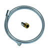 Flexible laiton double agrafage 1,50 m spécial cuisine