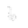 Siphon machine à laver, PVC, entrée Øint. 35mm, sortie horizontale Ø40mm
