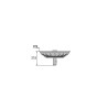 Panier inox Ø 84 mm pour bonde manuelle d'évier Ø 90 mm