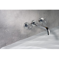 Mélangeur lavabo 3 trous sur table INDUS
