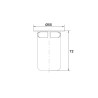 Tasse plastique, pour bonde receveur Ø60mm réf. 5660/5752/5755/5756/3021/3023