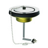 Bonde évier Ø60mm laiton,bouchon enjoliveur inox,cuvette Ø85mm,serrage 10 à 70mm