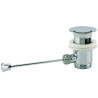 Bonde automatique pour lavabo, laiton, sans tirette verticale, serrage 40 à 48