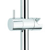 Curseur ABS chromé pour barre de douche, design