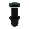 Bonde universelle digiclic ou fixe, H. 100mm, clapet et corps ABS noir, NF