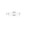 Lot de 2 joints de culot Ø62,8xØ56,5x2mm, pour siphon évier réf. 3662
