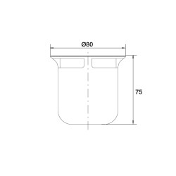 Tasse plastique, pour réf. 5520/5530/5540/5680/5710/5715/5776/5778/5780