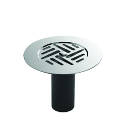 Grille inox Ø85mm + tube garde d'eau pour réf. 3021/3023/5752/5755/5756