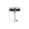 Bonde évier cuves communicantes Ø60mm, bouchon enjoliveur inox, cuvette Ø85mm