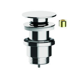 Bonde universelle lavabo digiclic ou fixe, clapet laiton, serrage 10 à 80mm