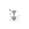 Bonde universelle lavabo digiclic ou fixe, clapet laiton, serrage 10 à 80mm