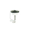 Bonde lavabo, bouchon noir/chaînette, serr 0 à 48 mm,corps 100% PCR