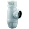 Siphon évier NF, H. réglable 62 à 97mm, corps 100% PCR