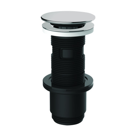 Bonde universelle digiclic/fixe, H. 100 mm, clapet inox, plastique recyclé, NF