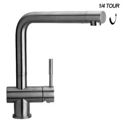 Mitigeur cuisine bec haut inox