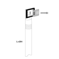 TP évier grès,synthèse ou inox,enjoliveur grille rectangulaire inox,borne M5x33