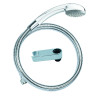 Kit douche 1 jet COBRA chromé, flexible métal 1,75 m, support à fixer sur robinet
