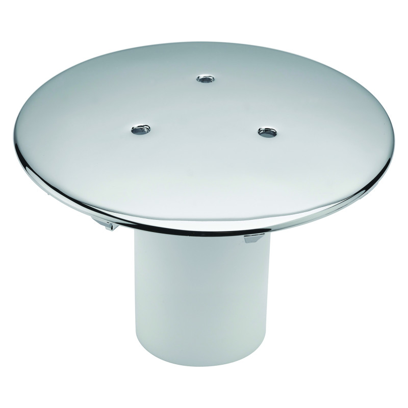 Capot métal chromé + tube garde d'eau, pour bonde Valentin