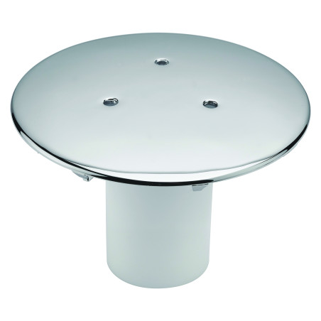 Capot métal chromé + tube garde d'eau, pour bonde Valentin