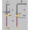 Mitigeur cuisine bec haut inox