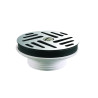 Bonde lavabo écoulement libre, grille inox Ø63mm, serr 0 à 55mm,corps 100% PCR