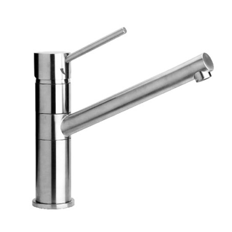Mitigeur cuisine inox bec orientable