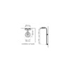Combiné de douche OPIUM 300, robinetterie thermostatique, sans tablette