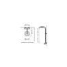 Combiné bain-douche OPIUM 300, robinetterie thermostatique, sans tablette
