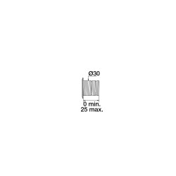 Enjoliveur chromé Ø30mm, sécable, serrage 0/25mm, pour réf. 5983/5985/5986