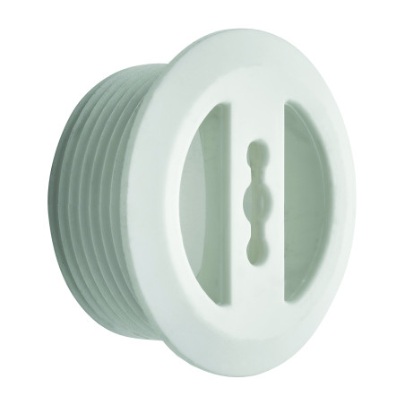 Enjoliveur trop-plein blanc Ø30mm