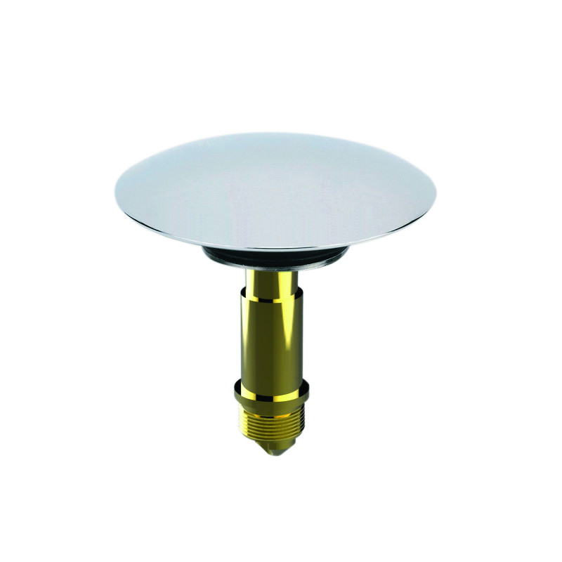 Clapet laiton chromé Ø68mm, pour bonde clic clac lavabo réf. 1228/1221/1237