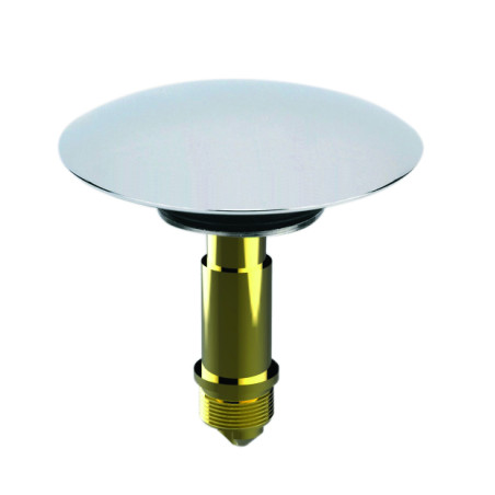 Clapet laiton chromé Ø68mm, pour bonde clic clac lavabo réf. 1228/1221/1237
