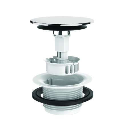 Clapet ABS chromé Ø72mm, pour vidage bain PÉDICLIC réf. 5794/5796/5798