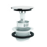 Clapet ABS chromé Ø72mm, pour vidage bain PÉDICLIC réf. 5794/5796/5798