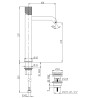 Mitigeur lavabo rehaussé JEWEL chromé
