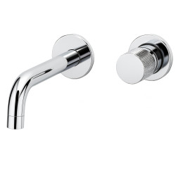 Mitigeur lavabo encastré 2 trous mural JEWEL chromé