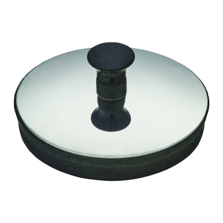 Bouchon manuel avec enjoliveur inox Øbas 54,6xØhaut 57,5mm