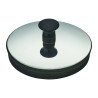 Bouchon manuel avec enjoliveur inox Øbas 54,6xØhaut 57,5mm