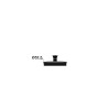 Bouchon manuel avec enjoliveur inox Øbas 54,6xØhaut 57,5mm